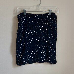 Navy/White Polka Dot Skirt